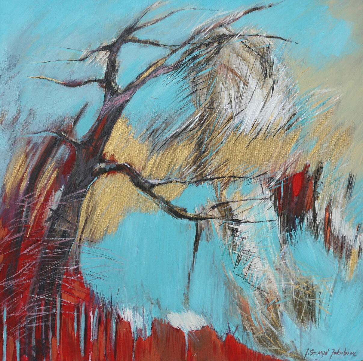 No. 7, akryl/płótno, 60x60 cm